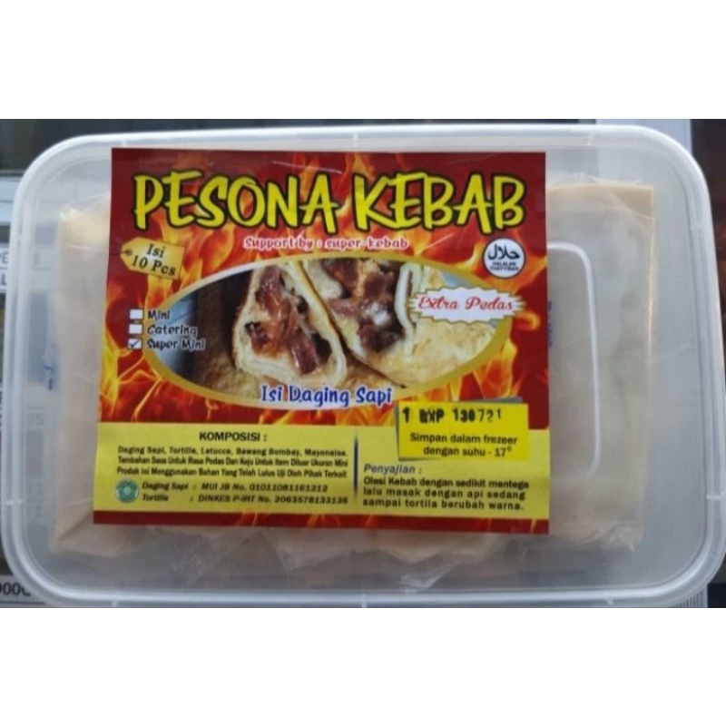 

Pesona Kebab Rasa Super Pedas Super Mini isi 10