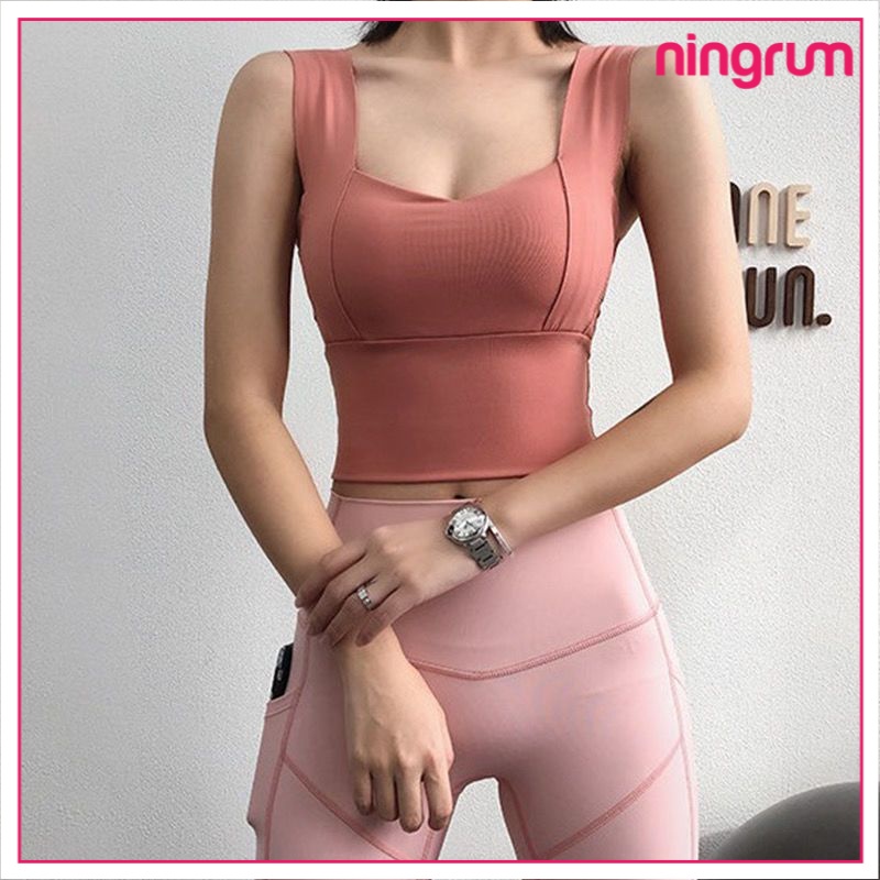 Ningrum Pakaian Dalam Bra Wanita BH Wanita Tanktop Cup BH Singlet Atasan Wanita Crop Model Korean Import - 2009