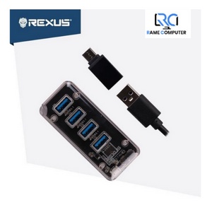 Rexus Usb Hub 3.1 H336 4 Port &amp; Converter Type C