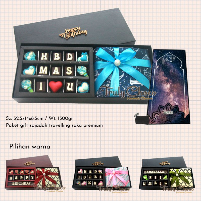 

Kado Ulatangtahun Paket Gift & Sajadah - Trulychoco