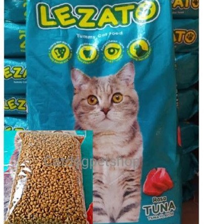 PROMO MAKANAN KUCING MURAH LEZATO 1 KG REPACK