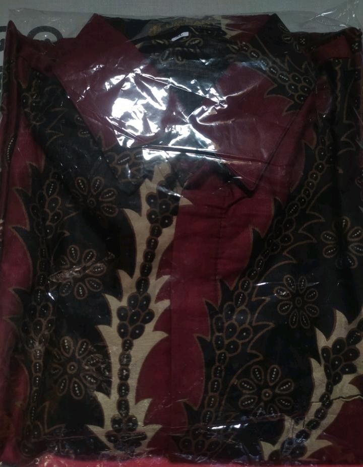 Size M L Xl Xxl Bswart Batik Hrb026 Kenongo Hem Panjang Padi Pekalongan M L Xl Xxl