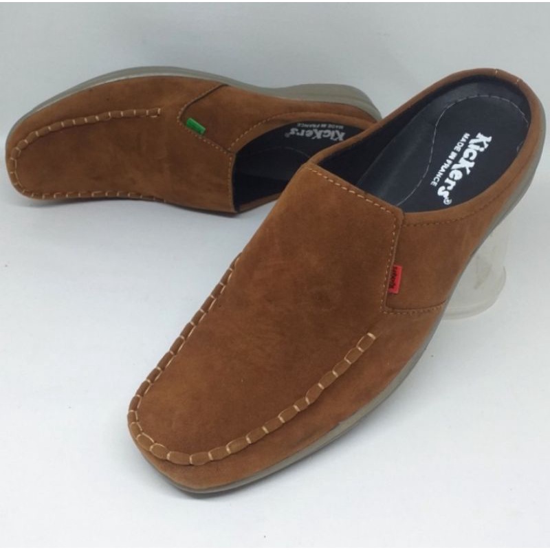 Sepatu sandal pria sepatu sandal bakpau sepatu slop pria bustong sepatu slip on casual pria