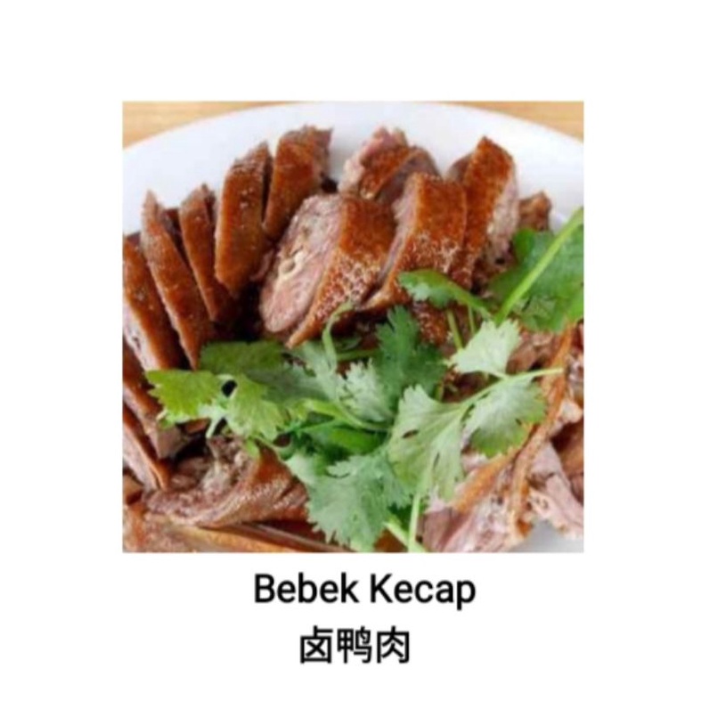 

卤鸭肉 Bebek Kecap Tio Ciu 1 ekor