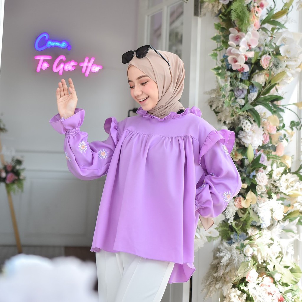 Grosir Baju Atasan Blouse Fashion Muslim Murah Daisy