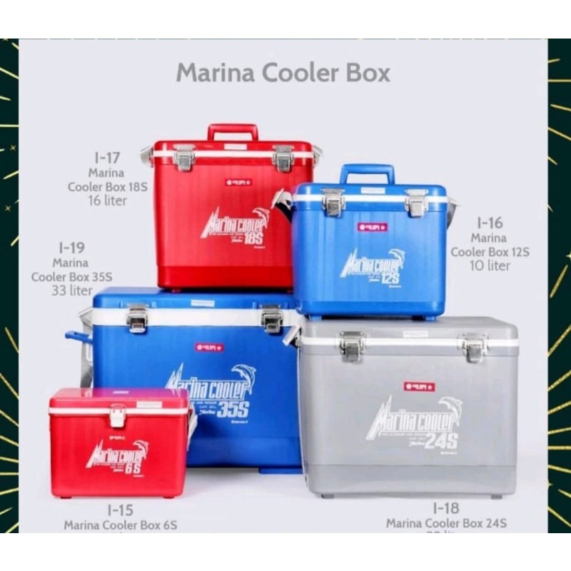 Lion Star - Marina Cooler Box 6s-12s-18s-24s-35s ( 5.5-10-16-22-33 L ) Box Es Murah dan awet
