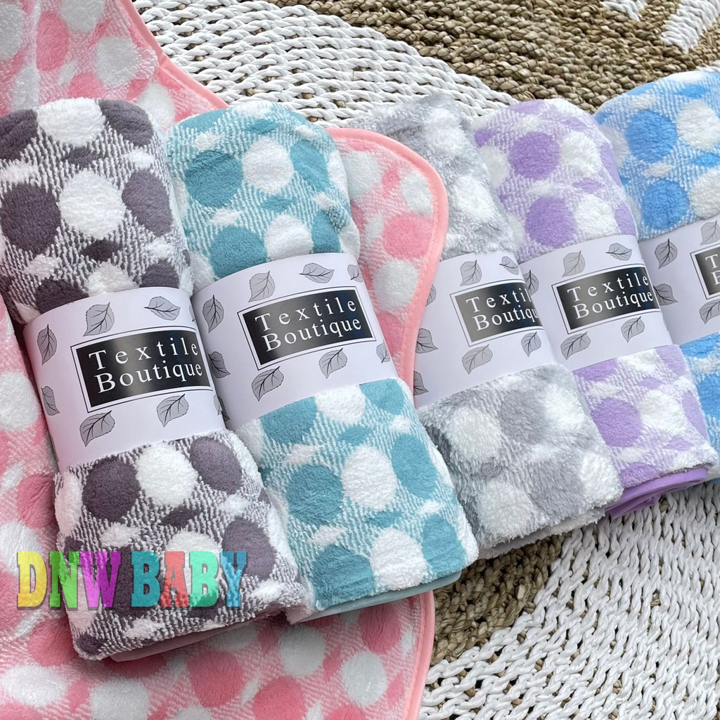 Handuk Bayi Motif Polkadot Baru Lahir Handuk Bayi Handuk Anak Handuk Mandi Kain Lap Bayi Handuk Import Bayi DNW BABY