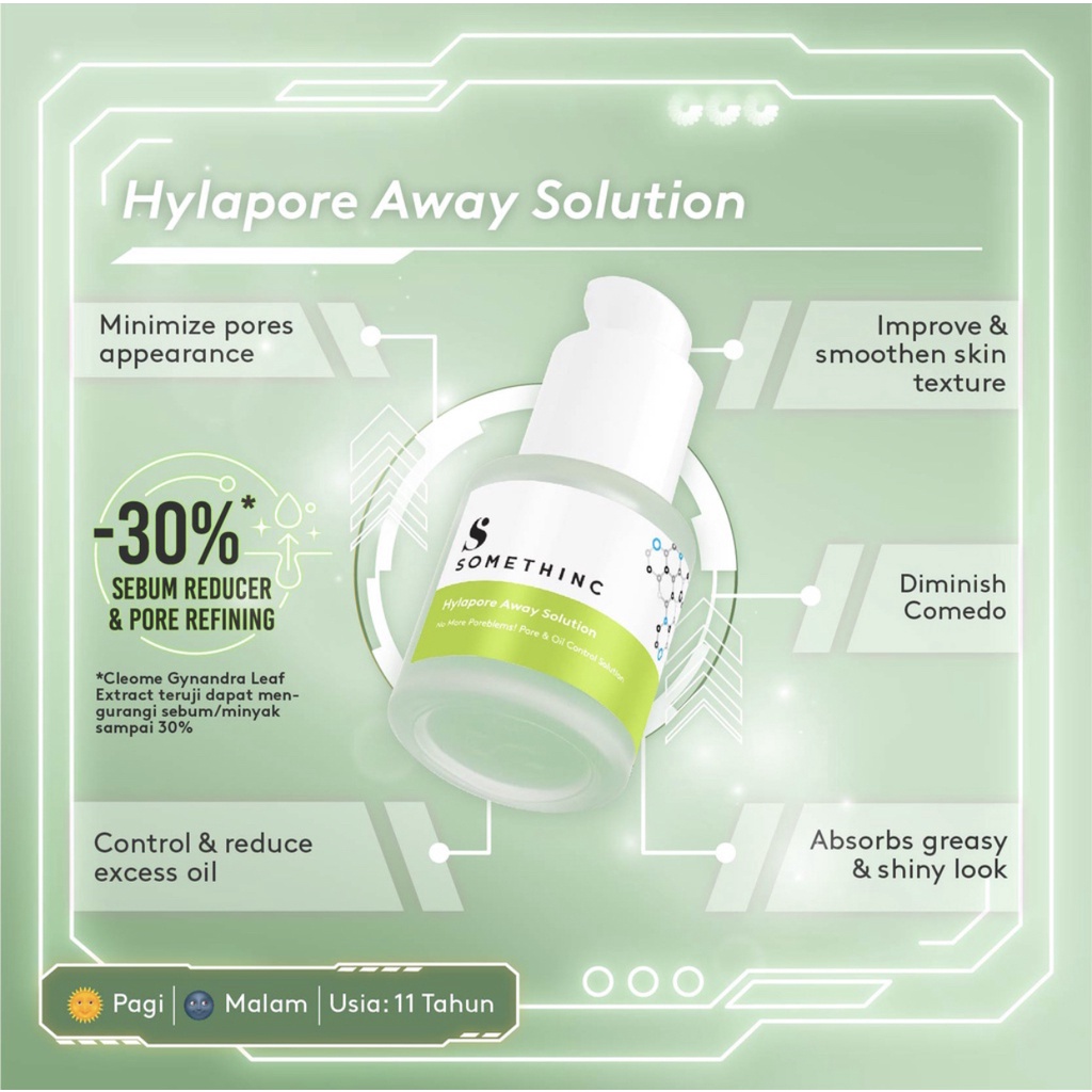 SOMETHINC Hylapore Away Solution - Serum Menyamarkan Pori Besar