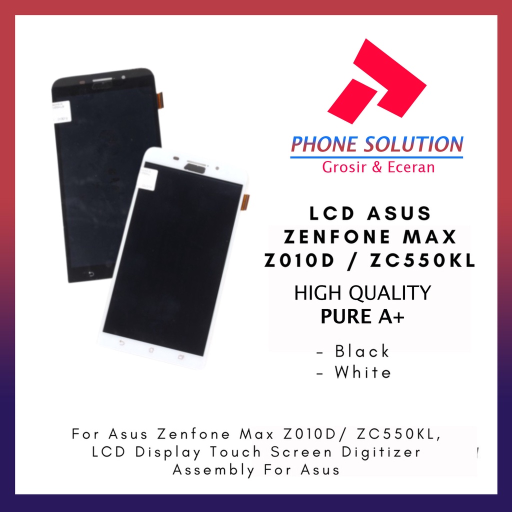 LCD Asus Zenfone Max  LCD Asus Zenfone Z010D  LCD Asus Zenfone ZC550KL Fullset Touchscreen // Supplier LCD Asus Zenfone Max - Garansi 1 Bulan