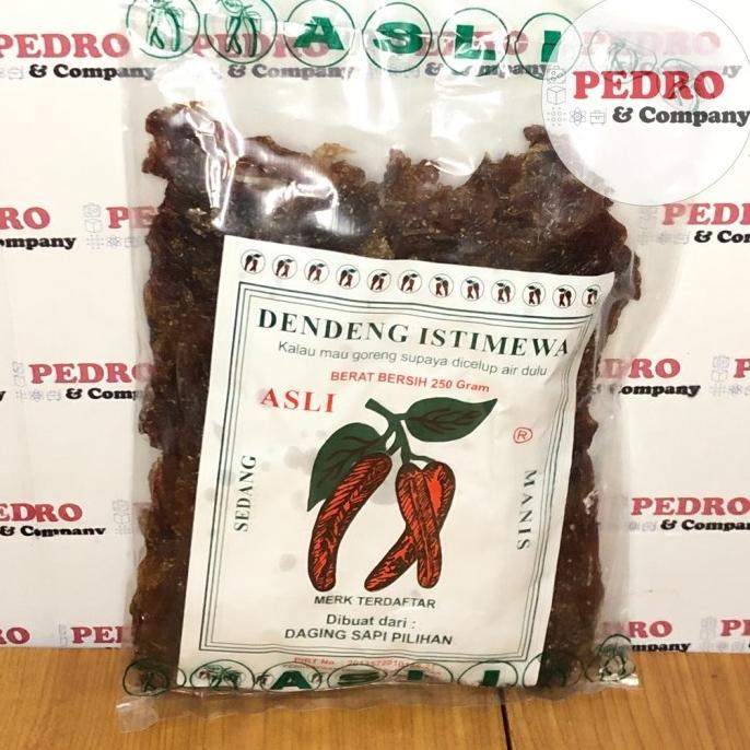 

[COD] Dendeng sapi istimewa cap cabe sedang manis 250 gram - beef jerkey [COD]