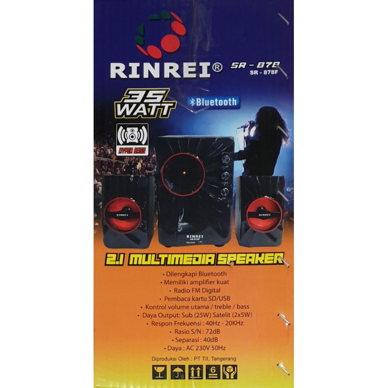 Speaker Bluetooth Rinrei SR878F Radio