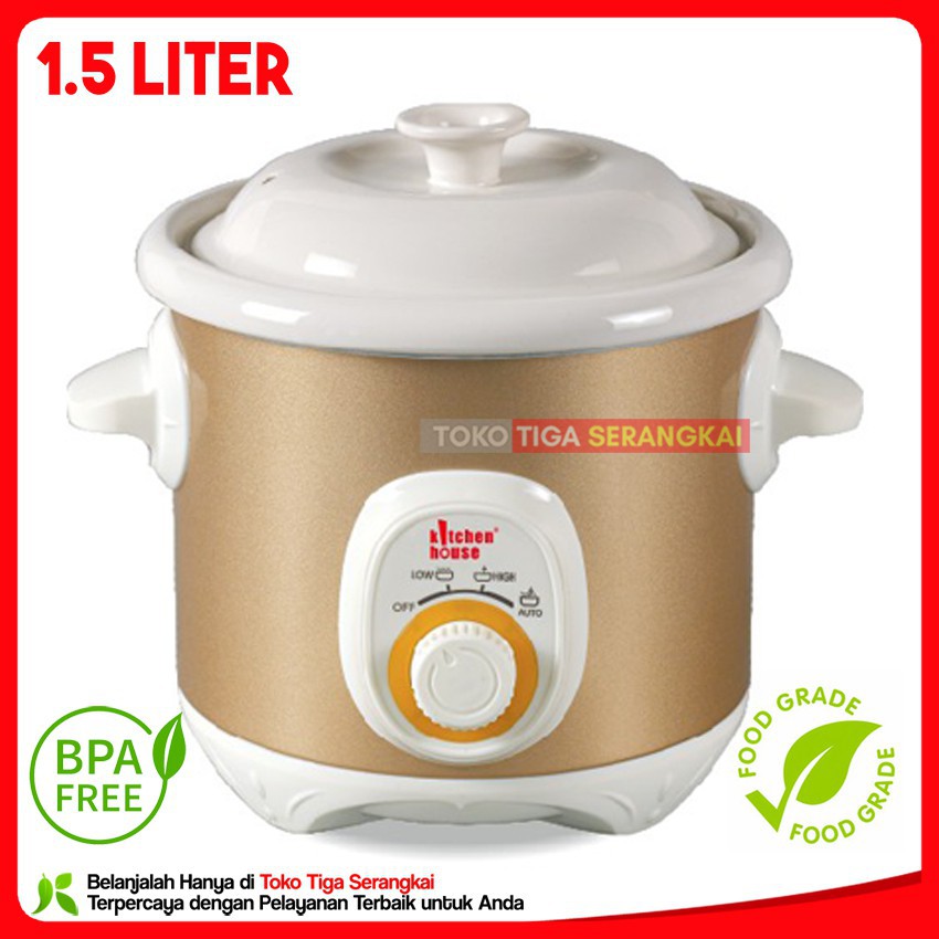 Cyprus Slow Cooker 1.5 liter Keramik SC-0066