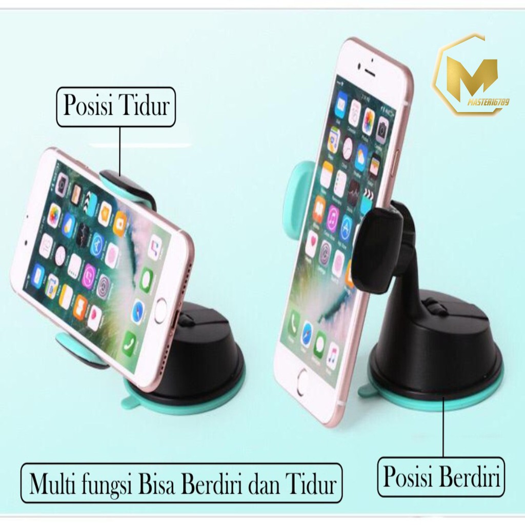 JXCH 2in1 Holder mobil HP car Holder Stand Dashboard AC KACA GPS universal phone 360 derajat MA324