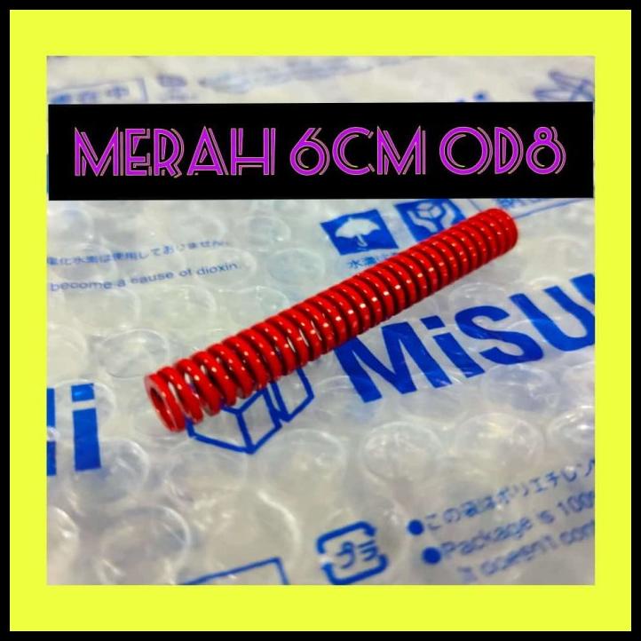 Per Misumi Merah 6Cm Od8 , Per Valve Misumi
