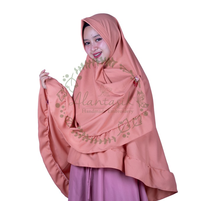 Alantasik - khimar syari jumbo arabian crepe/ jilbab instan R.16