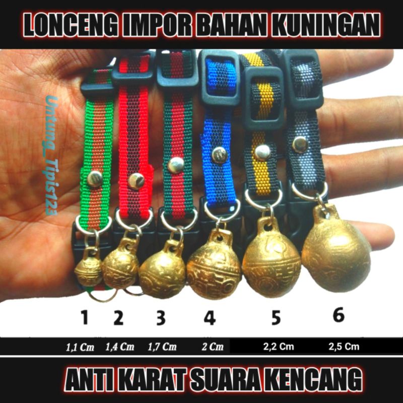 kalung katun lonceng kuningan impor premium kalung kucing  kelinci musang anjing kalung tali katun buat hewan