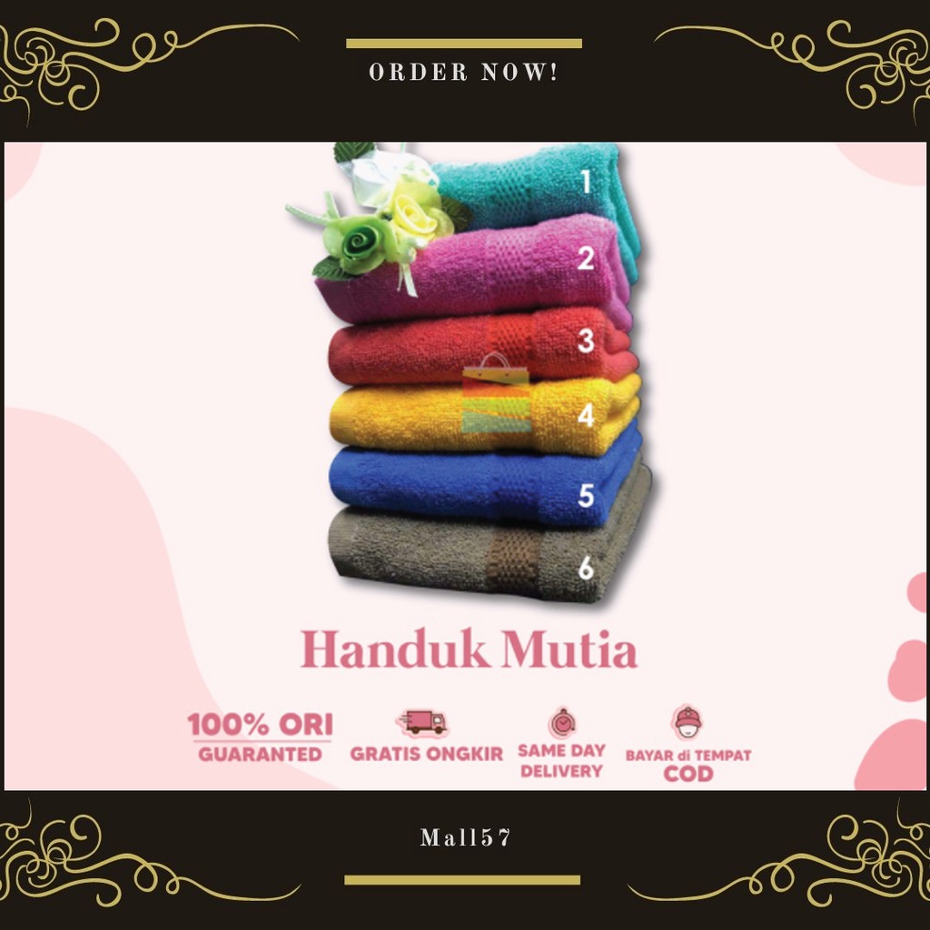 Handuk Kecil Muka 30x30cm - Saputangan Handuk Wajah Bahan Katun