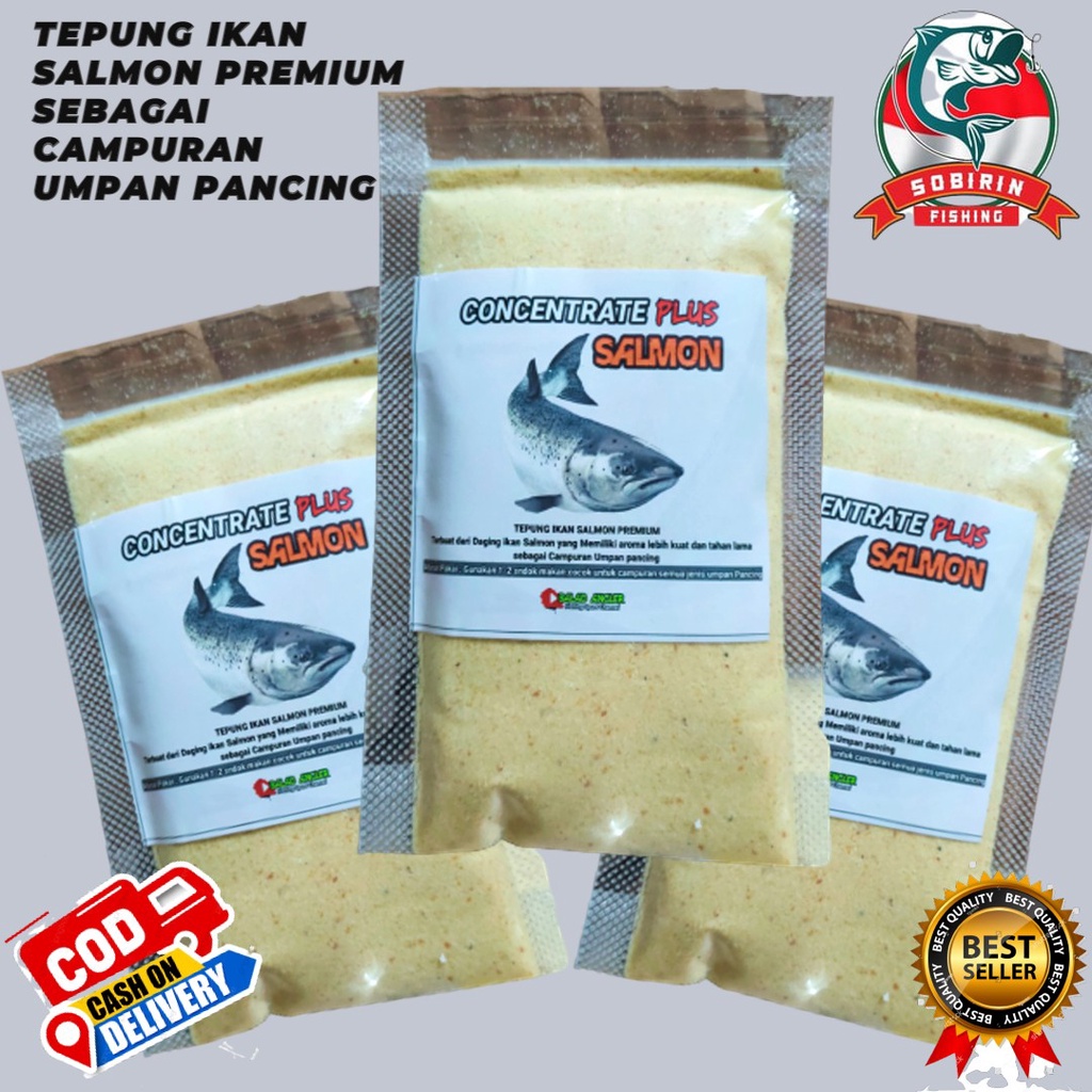 Umpan ikan mas Concentrat plus salmon BALAD ANGLER - umpan serbuk ikan mas