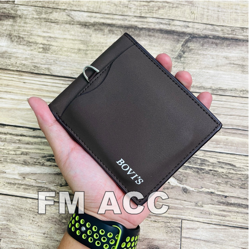 PROMO-Dompet Pria Pendek Model Lipat, Semi Kulit Sintentis