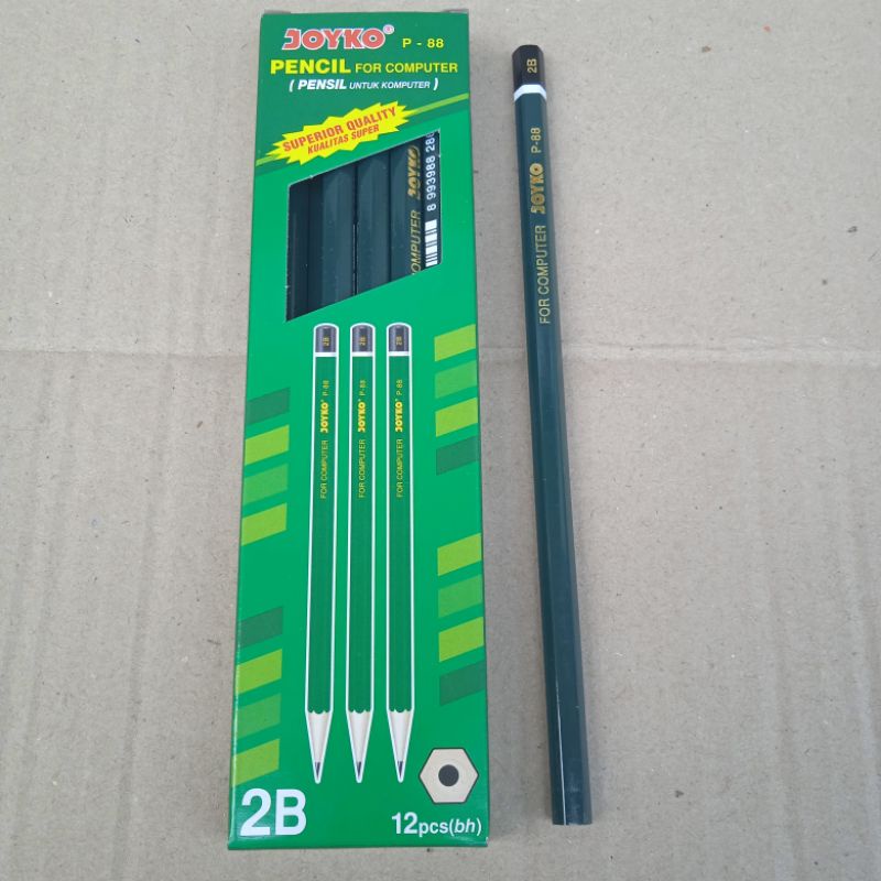 

1 Pack Grosir Pensil 2B Joyko P-88 For Computer Pencil joyko isi 12pcs