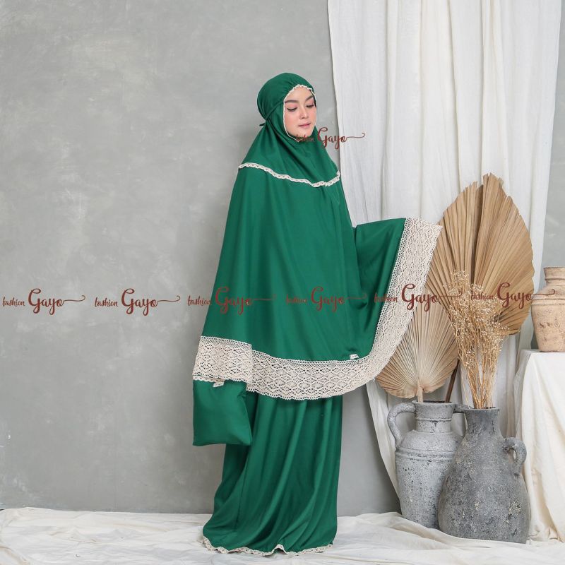 mukena katun polos gayo