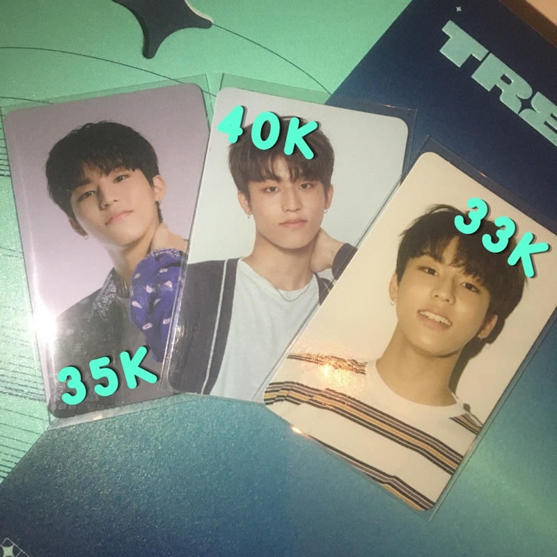 PC PHOTOCARD OFFICIAL JEONGWOO TREASURE THE FIRST STEP CHAPTER 2, BATIK, PEGANG LEHER, PEGEL, WHITE 