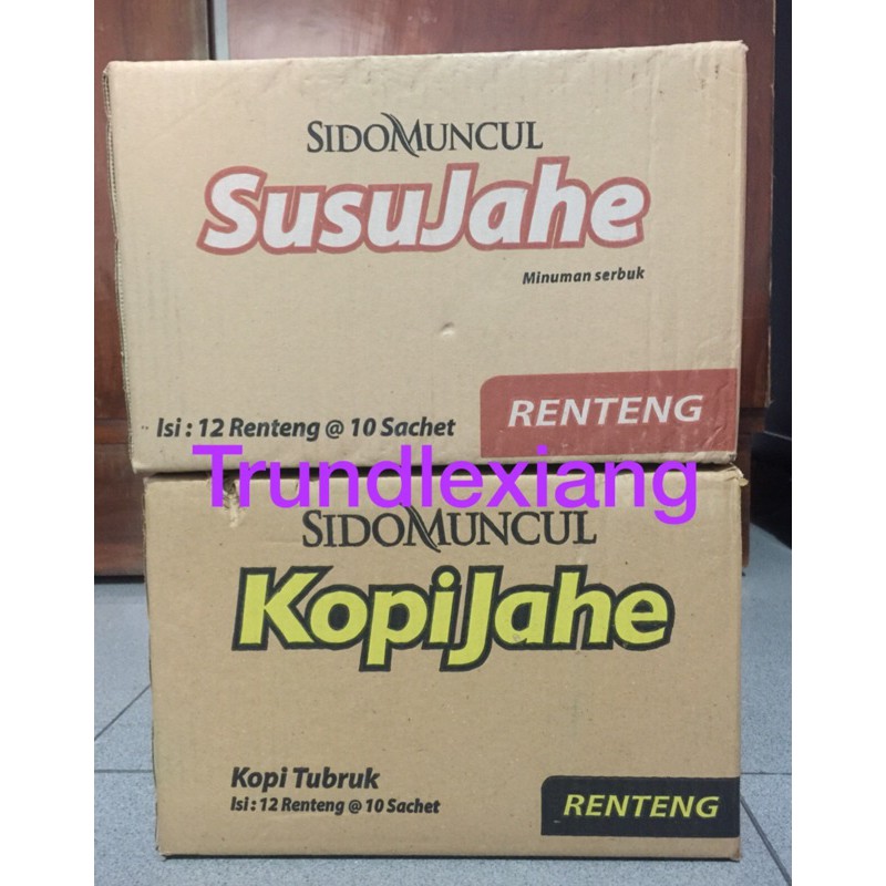 

kopi - susu jahe sidomuncul 1 renteng @ 10 sachet