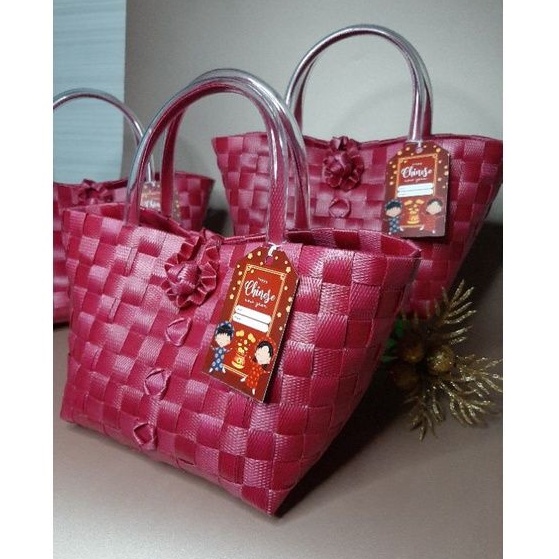 

souvenir imlek tas anyaman nduk siti