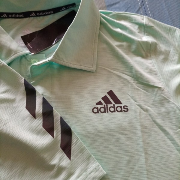 POLO SHIRT KAOS POLO BAJU POLO PRIA GOLF KERAH ADIDAS DRYFIT PREMIUM - Hitam navy tosca