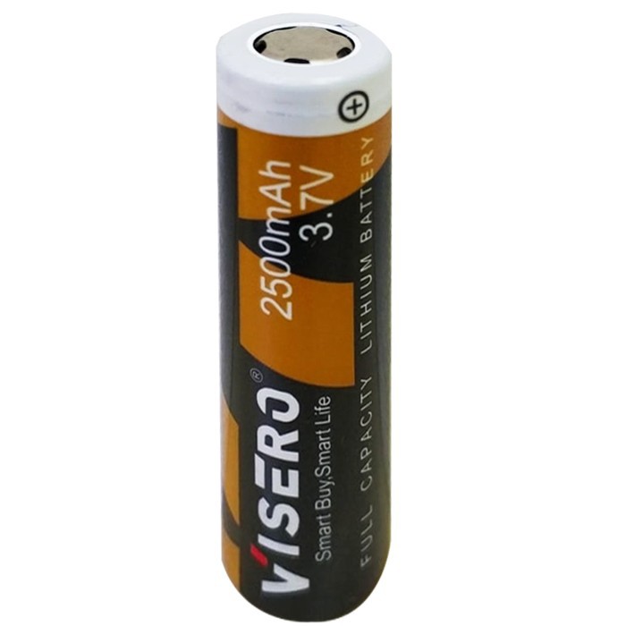 Baterai/Battery Lithium 18650 Full Kapasitas 3.7V 2500Mah Visero