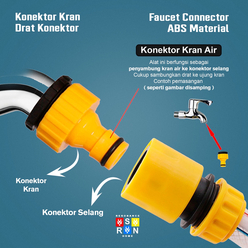 Sambungan Konektor &amp; Adaptor Selang / Kran Air / Connector &amp; Adaptor Resonance Home