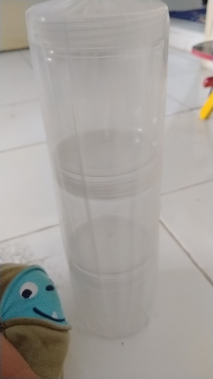 Toples Tabung Silinder / Cylinder - Toples Jar Plastik 500 Ml