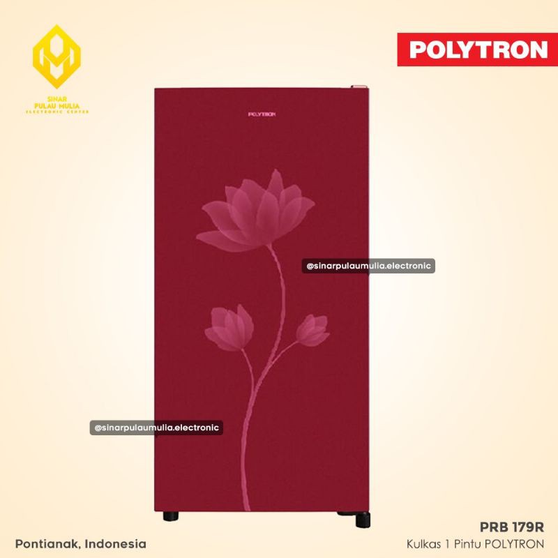 Polytron Kulkas 1 Pintu 170 Liter [Jumbo Freezer] - PRB 179R / PRB179R / PRB 179 R / PRB179 R
