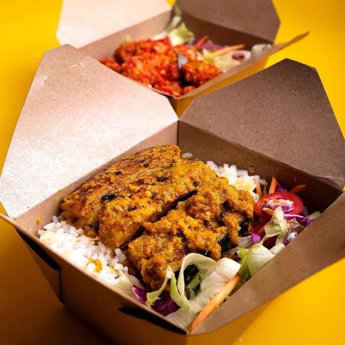 

[COD] PROMO 3 Rice Box Herbox Vegetarian Vegan Plant based Ricebox Sehat [COD]