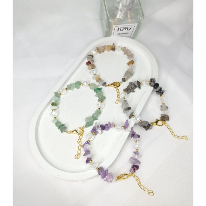 Stone Bracelet | Gelang batu rantai | Gelang batu alam | Gelang batu kerikil | Gelang batu
