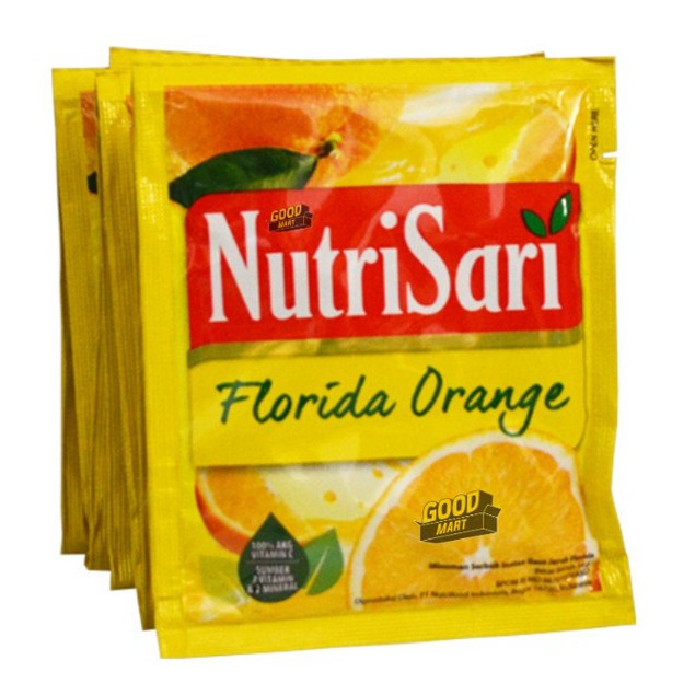 

Nutrisari - Minuman Sachet Rasa Florida Orange - 10 x 14gr