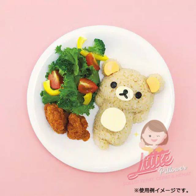 Rillakuma Sleeping Bento Tools/Cetakan bento/Cetakan Nasi karakter