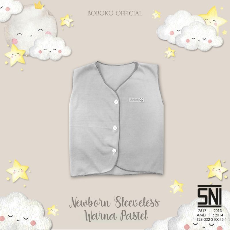 Baju Newborn Kuntung Andreatex By Boboko Warna Pastel set isi 6 pcs 0-6 bulan