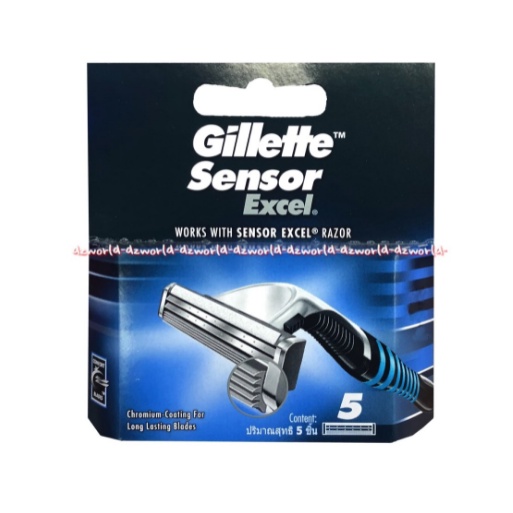 Gillette Sensor Excel Refill 5Pcs Isi Ulang Pisau Cukur Gilette Excel