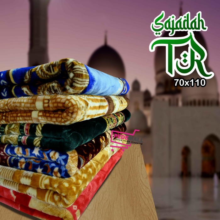 Sajadah Tebal Empuk AL-JEDDAH 70 x 110 Anti Slip / Sajadah Quilting