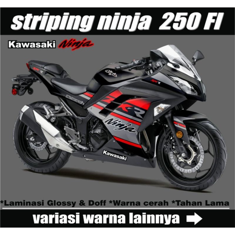 Stiker Striping Ninja 250 Fi / Striping Variasi Ninja Fi 250