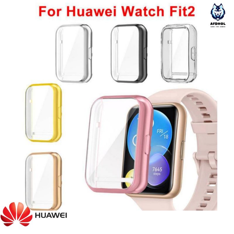 BUMPER SOFT TPU CASE HUAWEI WATCH FIT 2 2022 CASING SILICONE SILIKON SHELL CASING COVER BODY SCREEN PELINDUNG ANTI GORES LAYAR HUAWEI WATCH FIT 2 2022 PROTECTOR FULL BODY SCREEN GUARD LCD HUAWEI WATCH FIT 2 2022 SOFT SILICON SILICONE