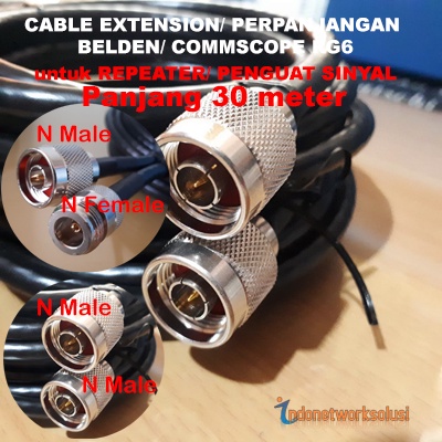 Kabel Ekstension Cable Extension UBIQUITY BULLET &amp; REPEATER COAXIAL 30M