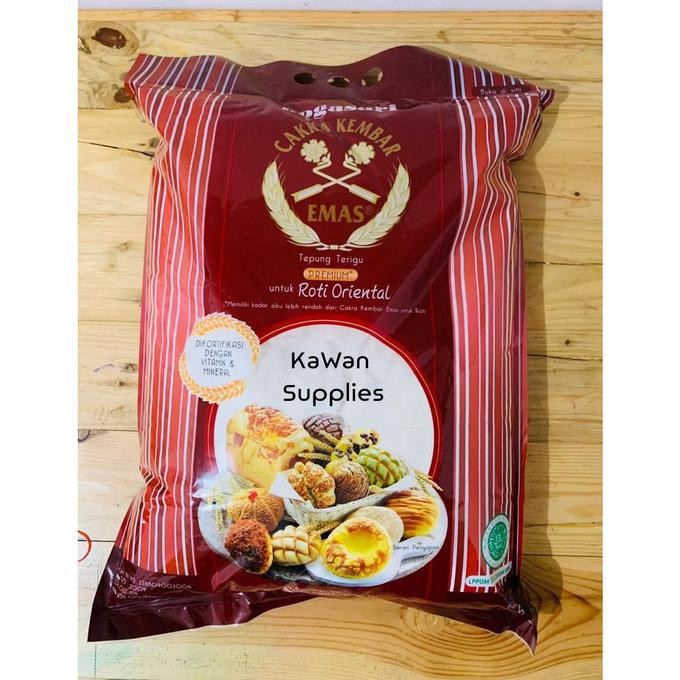 

Tepung Cakra Kembar Emas Roti Oriental - Tepung Utk Roti Oriental 5Kg
