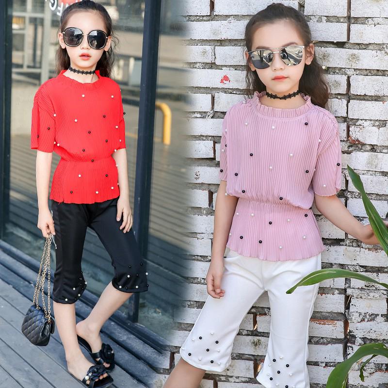 Kostum Anak 2pcs Set Striped Baju Suspender Skirt Kostum Anak 2pcs Set Striped Baju Suspender Skirt