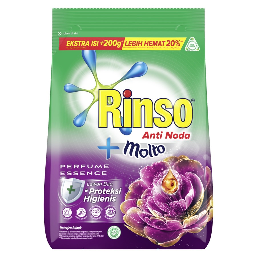 DETERJEN ANTI NODA RINSO MOLTO BUBUK PEWANGI 2KG PENGHARUM