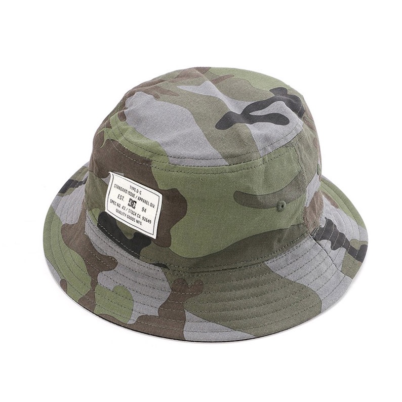 Topi DC Shoes RANDOM BUCKET HAT Woodland Camo Green ORIGINAL