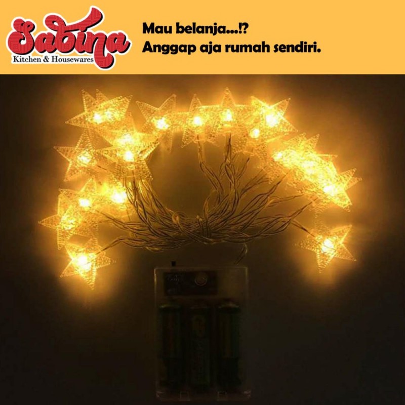 Lampu Hias Dekorasi Star Light String Twinkle 20 LED ANBLUB