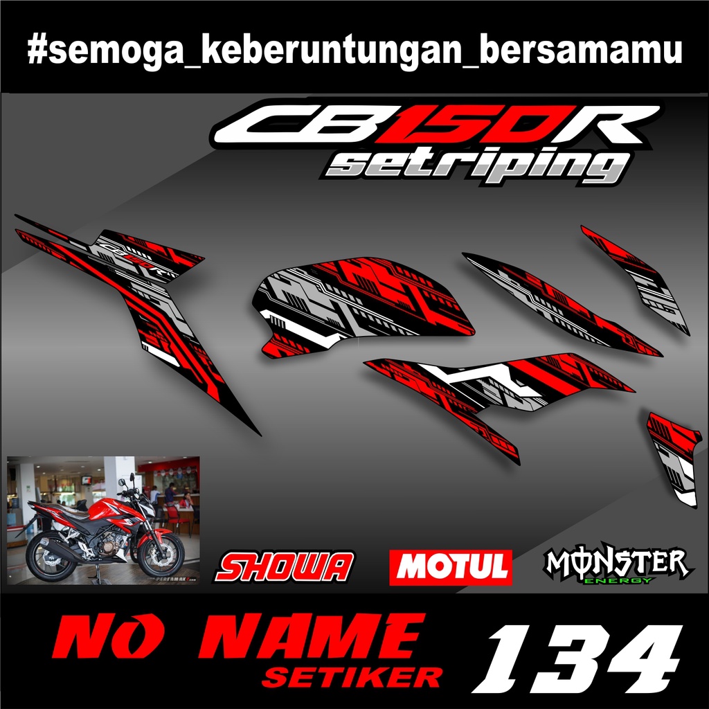 Share: Striping CB150R / CB 150 R All New 2018 2019 (134) Variasi Sticker Stiker Skotlet Scotlite Motor LIST