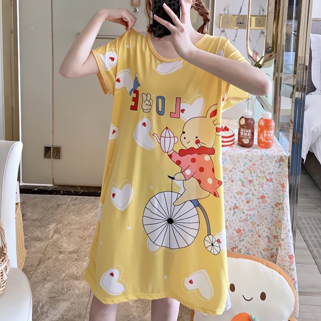 ❤ MIMI ❤ Baju Tidur Daster Import Motif Kartun Wanita Cute Cantik Terlaris